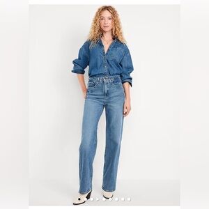 Women’s Old Navy Extra High Waisted Wide Leg Denim Jeans